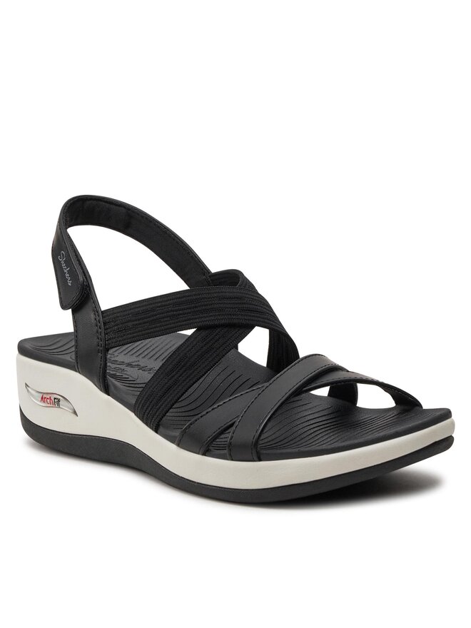 Skechers Σανδάλια Skechers Arch Fit Sunshine-Luxe Lady 163387/BLK Μαύρο