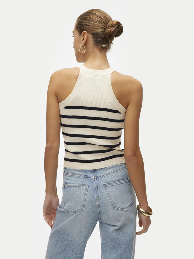Vero Moda Vero Moda Marškinėliai Saba 10306826 Smėlio Slim Fit
