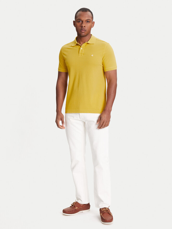 United Colors Of Benetton United Colors Of Benetton Polo marškinėliai 3089J3179 Geltona Regular Fit