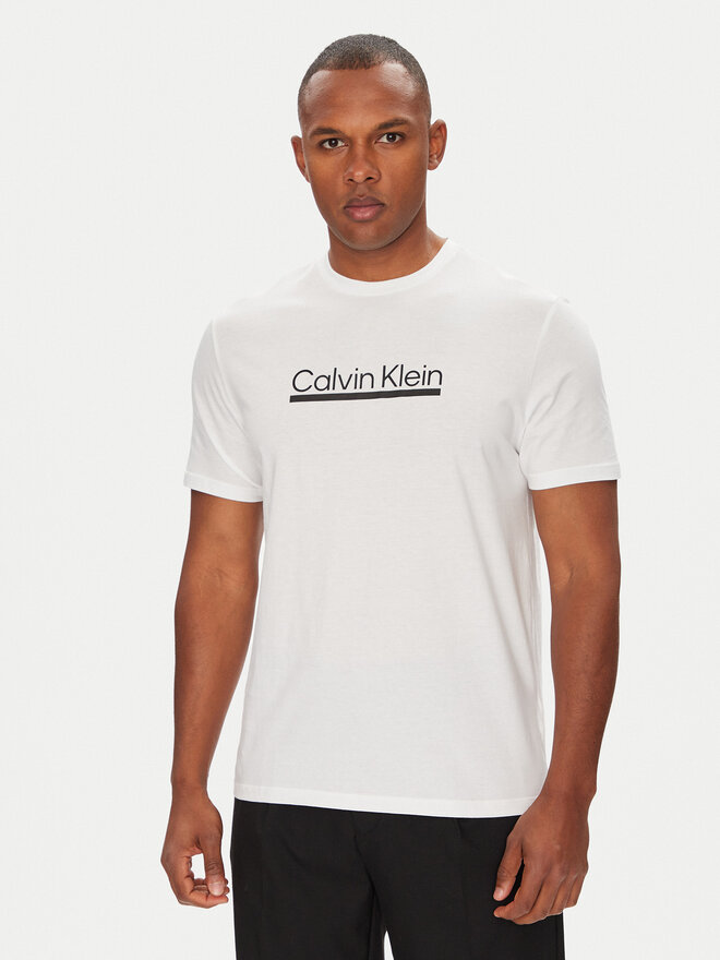 Calvin Klein Calvin Klein Camiseta Outline Tape Graphic LV04RC852G Blanco Regular Fit