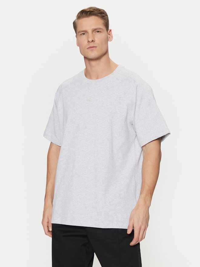 adidas adidas Marškinėliai Premium Essentials JD3275 Pilka Loose Fit