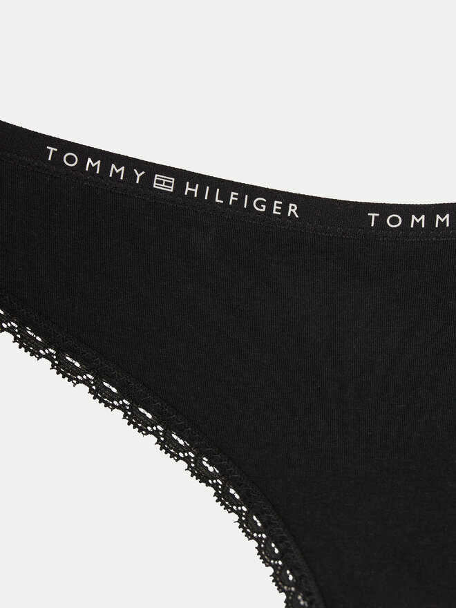 Tommy Hilfiger Tommy Hilfiger Σετ 3 τεμάχια στρίνγκ UW0UW05954 Μαύρο