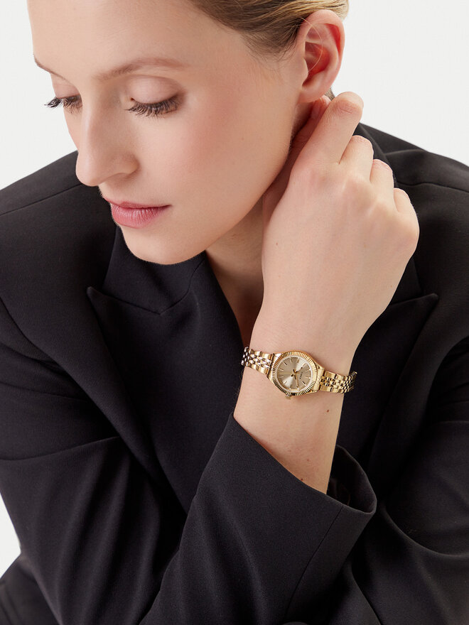 Timex Часовник Timex Legacy Mini TW2W91000 Златист