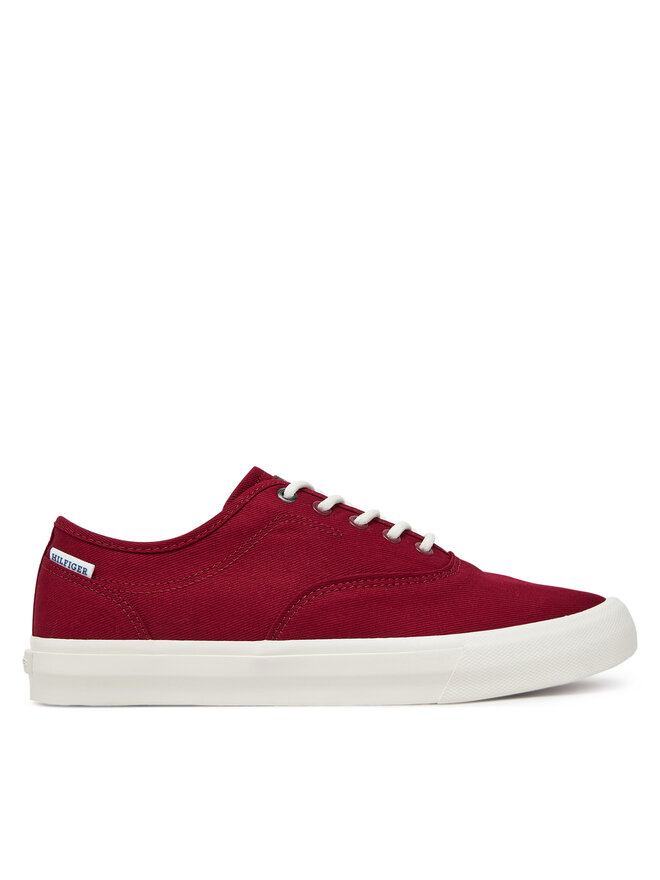 Tommy Hilfiger Teniszcipő Tommy Hilfiger Hi Vulc Oxford Twill FM0FM05400 Piros