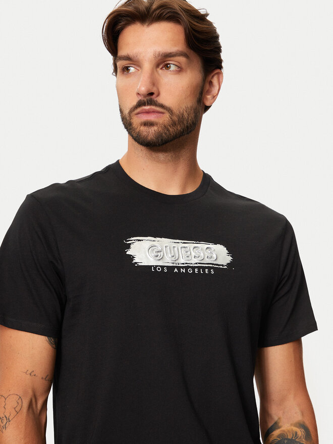 Guess Guess T-Shirt M4BI61 K9RM1 Schwarz Slim Fit