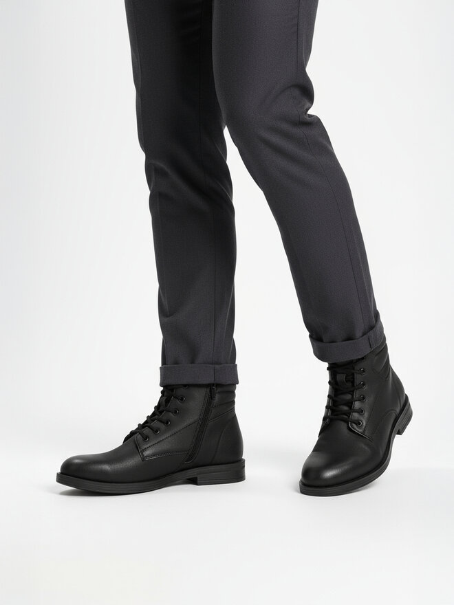 Lanetti Schnürschuhe Lanetti CEO-ERIE-02S MI08 Schwarz