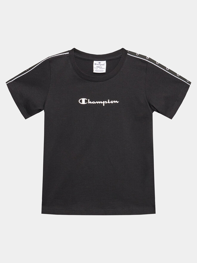 Champion Champion Marškinėliai 404643 Juoda Regular Fit