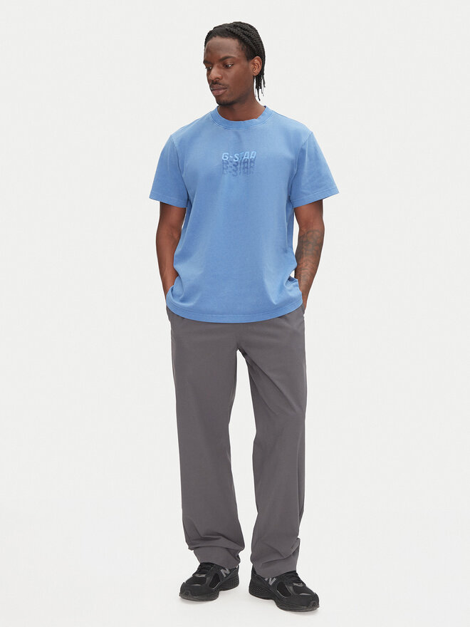 G-Star Raw G-Star Raw Marškinėliai Multi Logo D26049-C756 Mėlyna Loose Fit