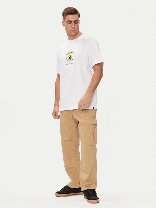 DC DC Marškinėliai Lucky Hand Hss ADYZT05366 Balta Regular Fit