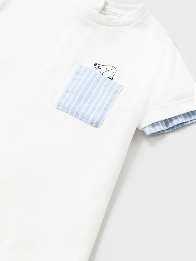 Mayoral Mayoral Camiseta 1018 Blanco Regular Fit