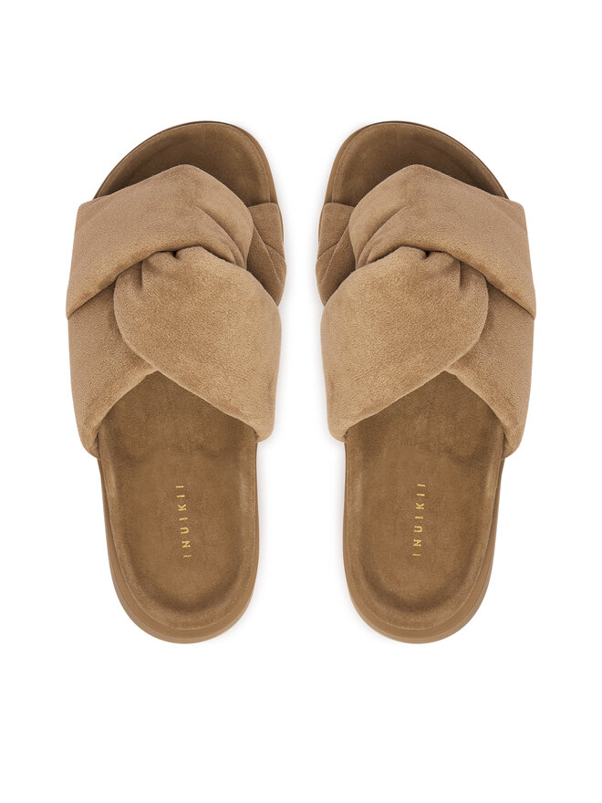 Inuikii Pantoletten Inuikii Soft Crossed 1004.003.0401 Beige