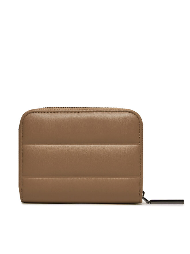 Calvin Klein Pequeña cartera de mujer Calvin Klein Line Quilt Medium Zip Around K60K612201 Marrón