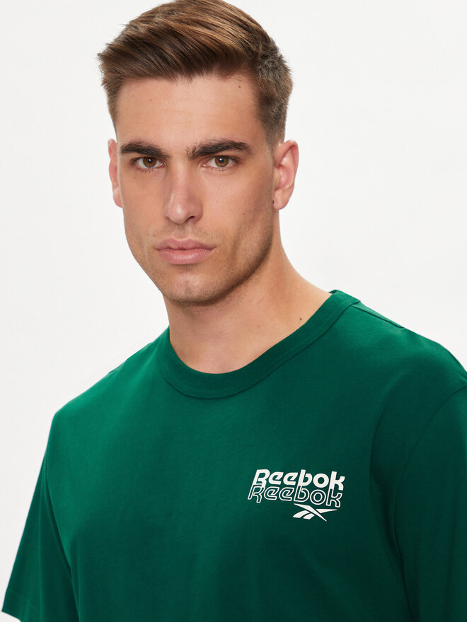 Reebok Reebok T-shirt Ri Brand Proud Gfx Ss Tee 100076384 Zelena Regular Fit