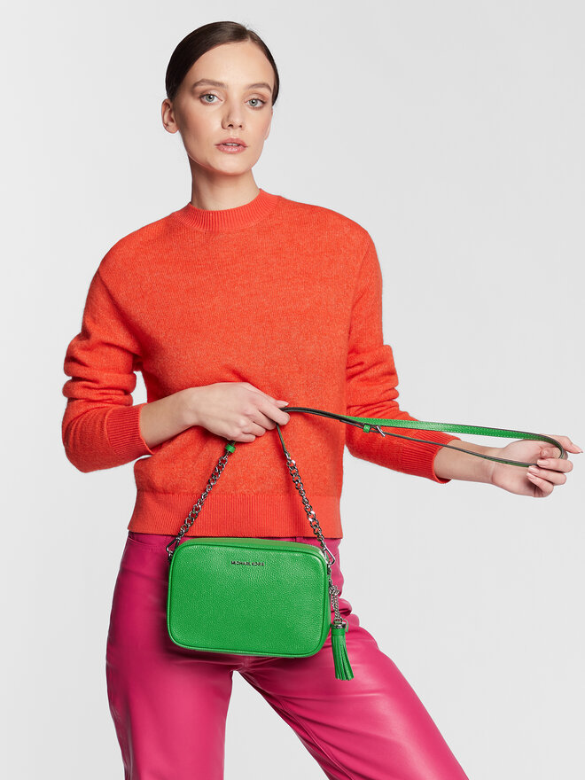 MICHAEL Michael Kors Дамска чанта MICHAEL Michael Kors Jet Set 32F7SGNM8L Зелен