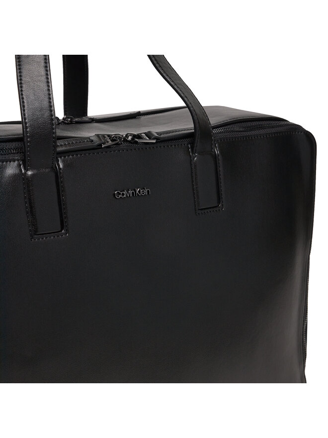 Calvin Klein Wochenendtasche Calvin Klein Line Qulit Pu Weekender K50K511880 Schwarz