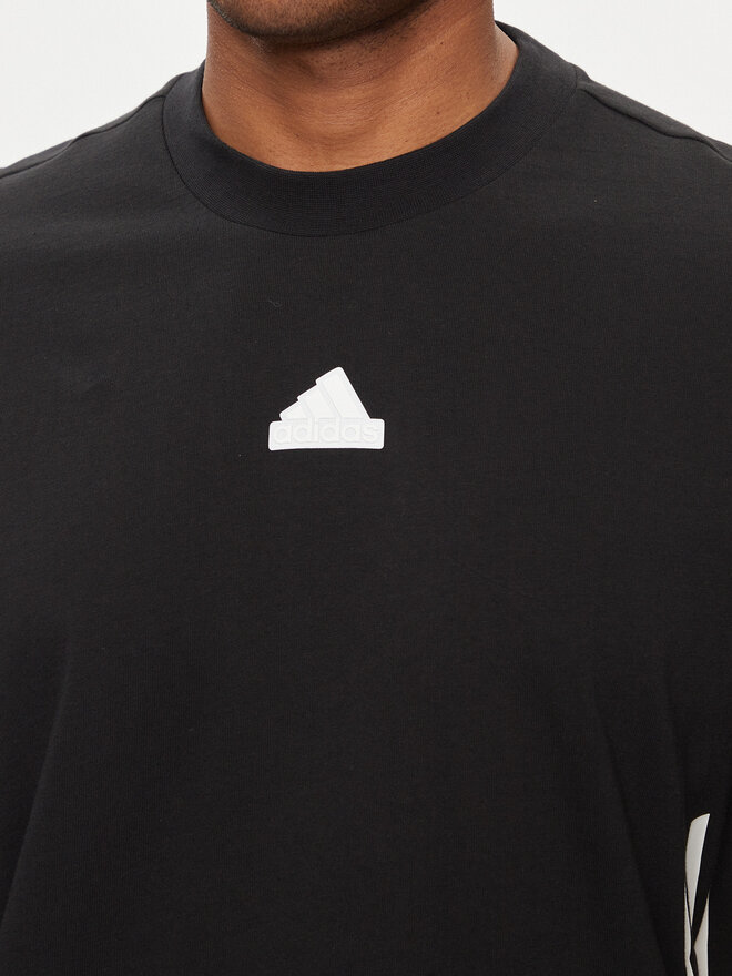 adidas adidas T-Shirt Future Icons 3-Stripes IR9166 Μαύρο Loose Fit