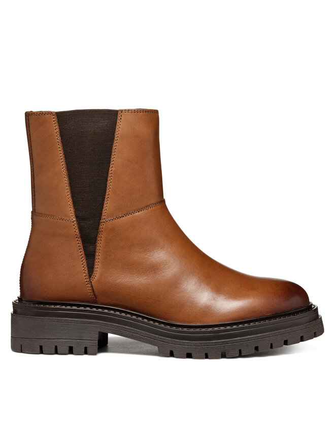 Geox Polokozačky Geox D Iridea D46HRC 00043 C6001 Hnědá