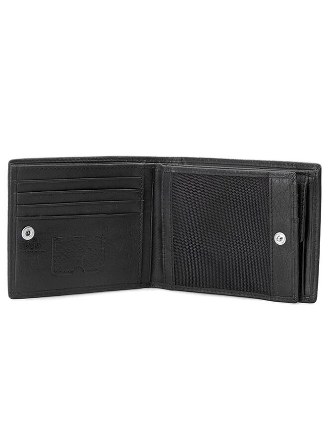 Strellson Голям мъжки портфейл Strellson Billfold H8 4010001301 Черен