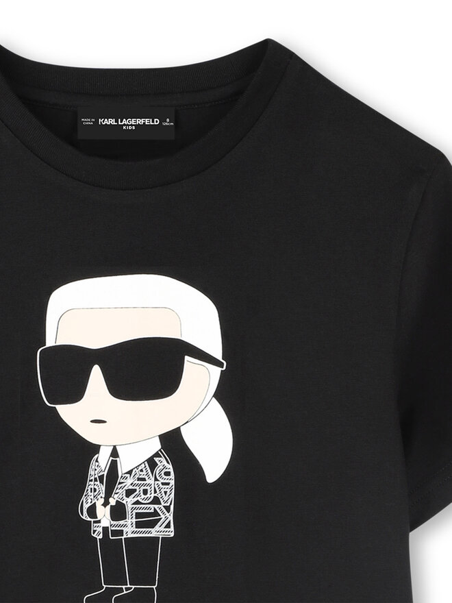 Karl Lagerfeld Kids Karl Lagerfeld Kids Camiseta Z30438 D Negro Regular Fit