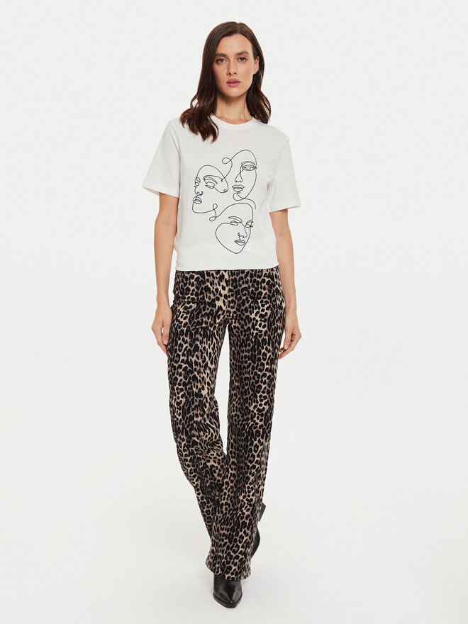 Vila Vila Camiseta Sybil 14097370 Blanco Regular Fit