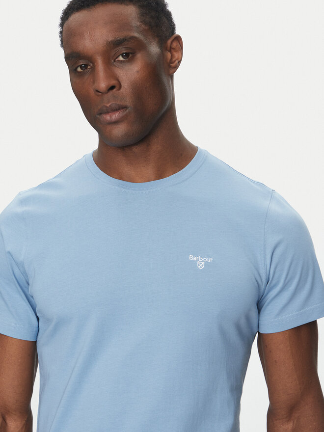 Barbour Barbour Marškinėliai Essential Sports MTS0331BL33 Mėlyna Tailored Fit