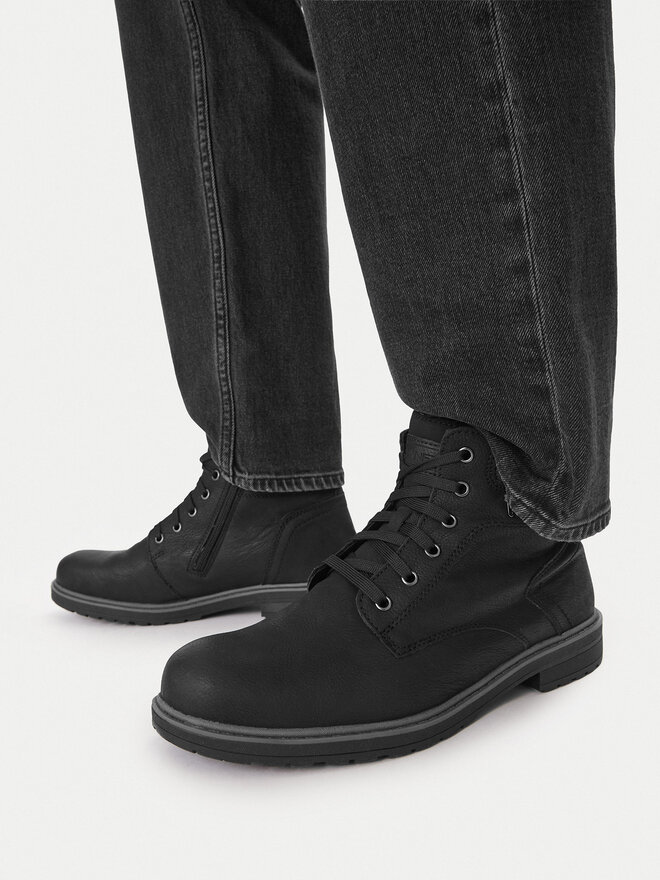 Lanetti Schnürschuhe Lanetti MBS-6997-05 Schwarz