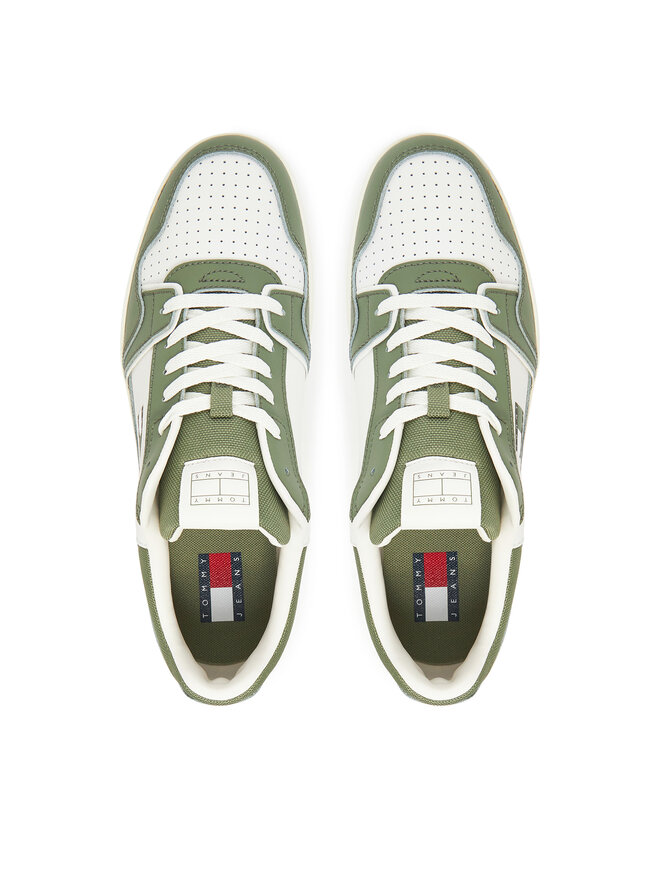 Tommy Jeans Snīkeri Tommy Jeans Tjm Retro Basket EM0EM01610 Balts
