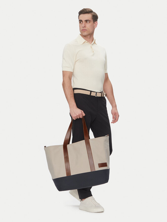 Tommy Hilfiger Táska Tommy Hilfiger Th Casual Tote AM0AM13368 Bézs