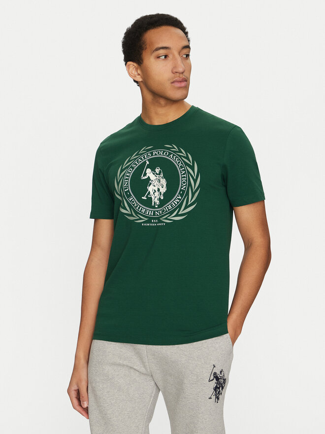 U.S. Polo Assn. U.S. Polo Assn. Marškinėliai MUP3641 Žalia Regular Fit