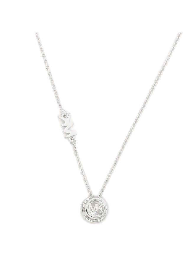 Michael Kors Ogrlica Michael Kors Pave Halo Necklace MKC1208AN040 Srebrna