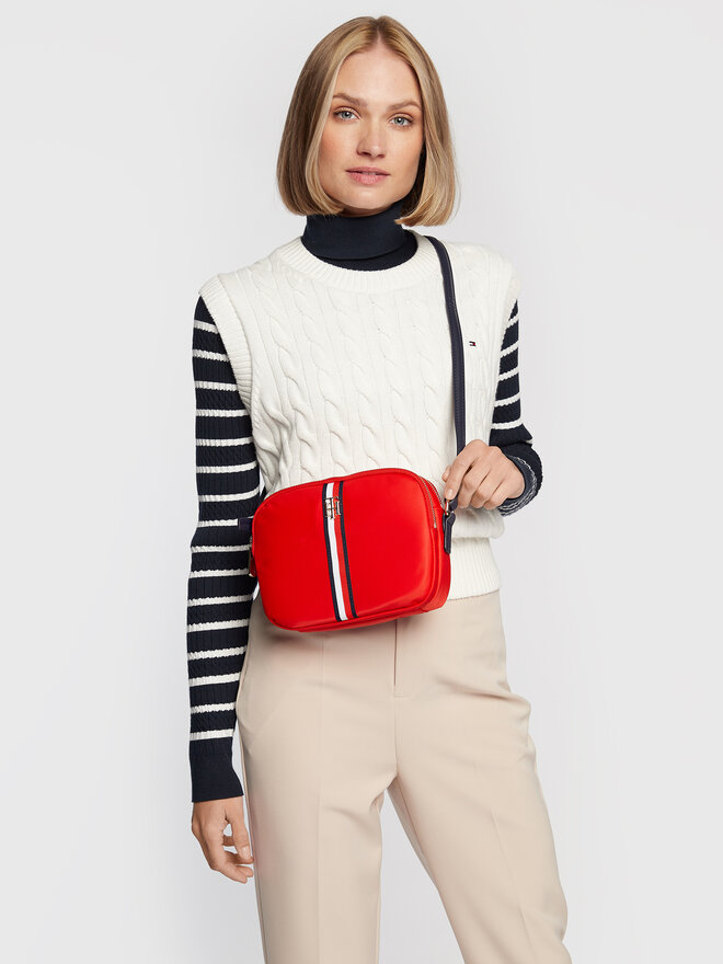 Tommy Hilfiger Handtasche Tommy Hilfiger Poppy Crossover Corp AW0AW11334 Rot