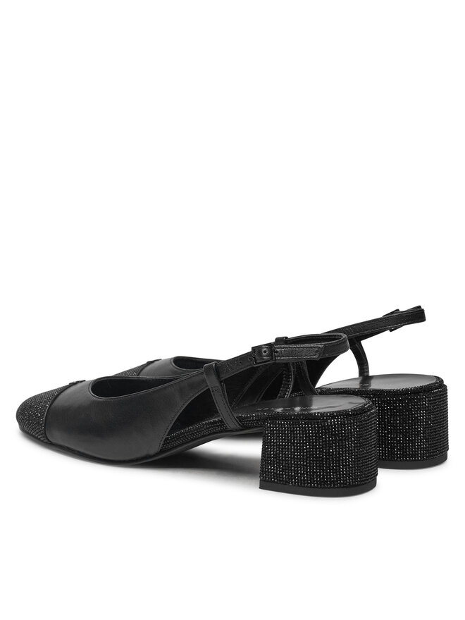 Tory Burch Sandále Tory Burch Cap-Toe Pave Singback Pump 160256 Čierna