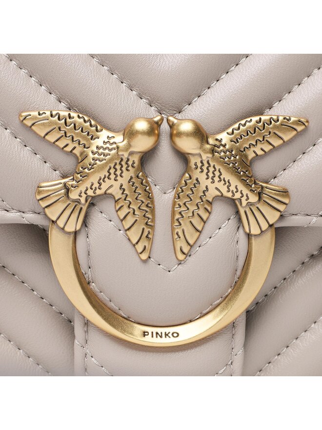 PINKO Handtasche Pinko Love One Top Handle Classic Ligh PE 23 PLTT 100066 A0GK Grau