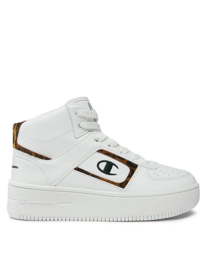 Champion Sneakers Champion Mid Cut Foul Play Plat Mid Animalie S11601-WW001 Weiß