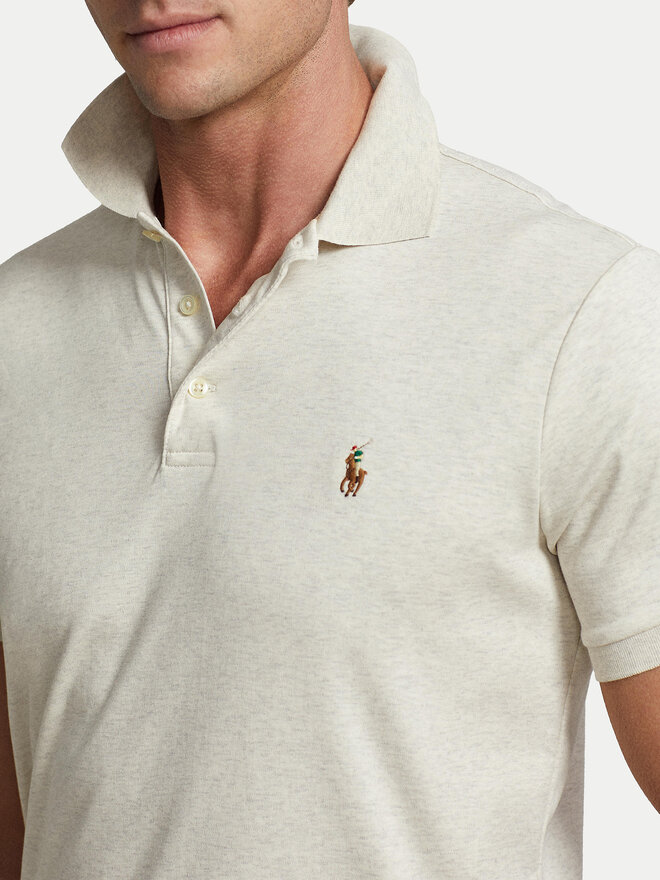 Polo Ralph Lauren Polo Ralph Lauren Poloshirt 710713130002 Écru Custom Slim Fit