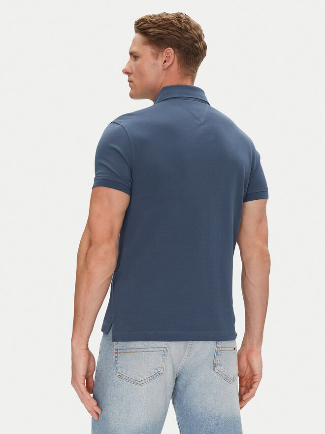 Tommy Hilfiger Tommy Hilfiger Pólóing 1985 MW0MW17771 Kék Slim Fit