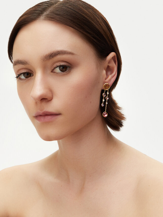 Guess Náušnice Guess JUBE05 091JW Zlatá