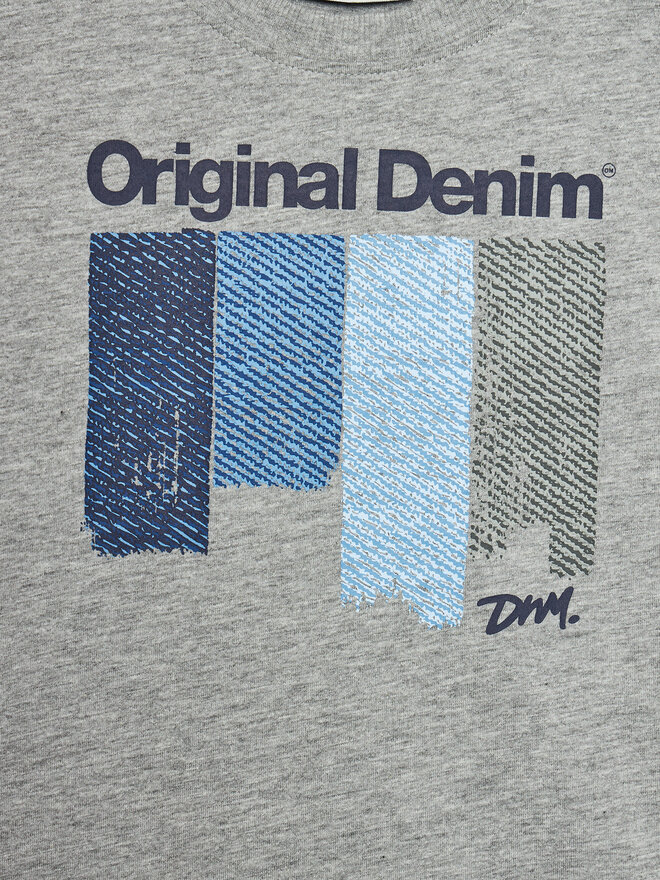 Original Marines Original Marines Marškinėliai DEA2513B Pilka Regular Fit