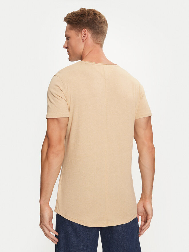 Tommy Jeans Tommy Jeans Marškinėliai Jaspe DM0DM09587 Smėlio Slim Fit