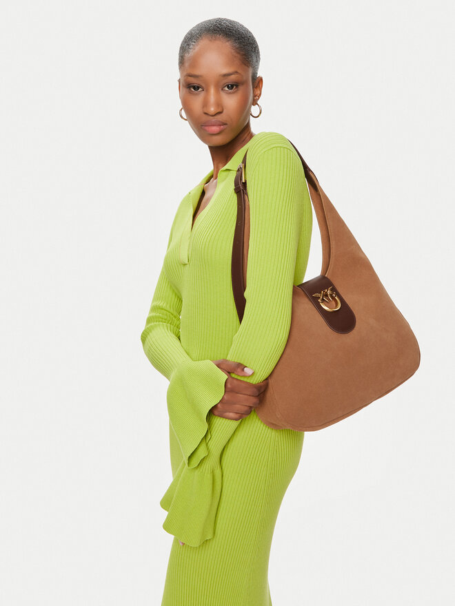 PINKO Handtasche Pinko Hobo Mini PE 24 PLTT 103275 A0YG Braun