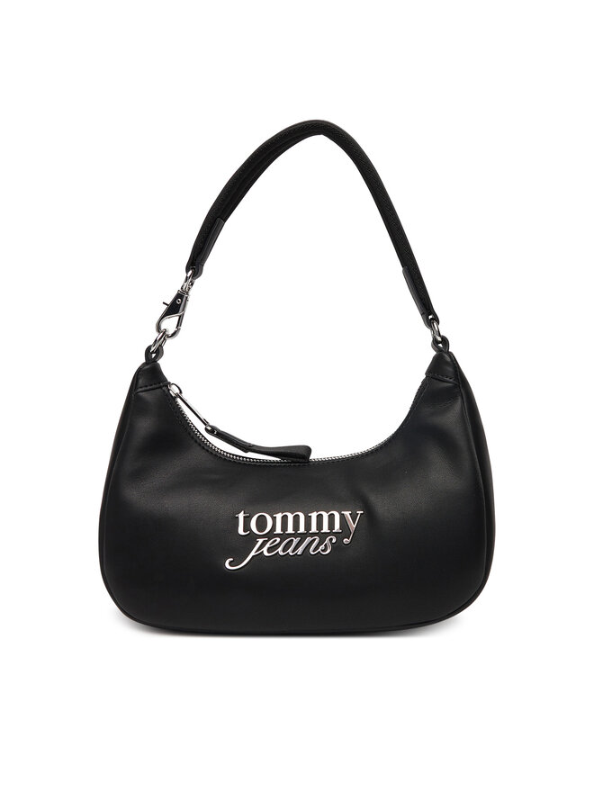 Tommy Jeans Handtasche Tommy Jeans Tjw Bold Script Shoulder Bag AW0AW17895 Schwarz