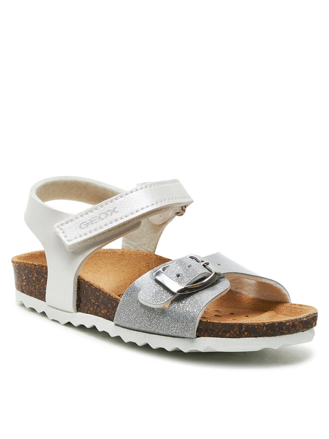 Geox Sandály Geox B Sandal Chalki Girl B922RA 0NFKC C0007 S Bílá