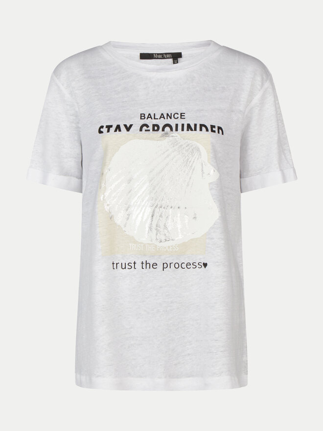 Marc Aurel Marc Aurel T-Shirt 7551 7000 73730 Λευκό Regular Fit