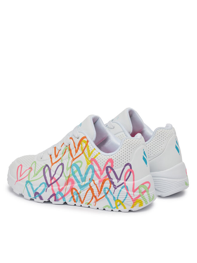 Skechers Tenisice Skechers Uno Lite Spread The Love 314064L/WML Bijela