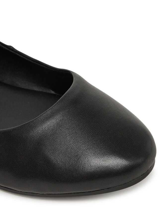 Calvin Klein Baleriny Calvin Klein Flat Mary Jane - Lth HW0HW02341 Czarny