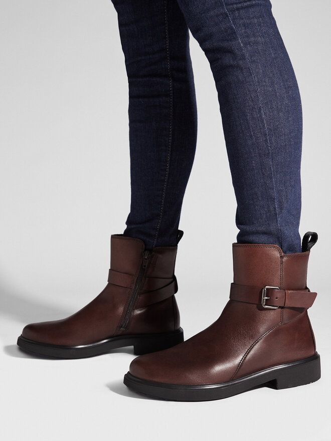 【THEAIRTOWN】tissue embo ops Botki ECCO Metropole Amsterdam 22201301667 Bordowy | eobuwie
