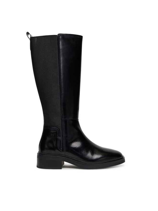 Tommy Hilfiger Stiefel Tommy Hilfiger Th Minimal Abrasivato Long Boot FW0FW08979 Schwarz