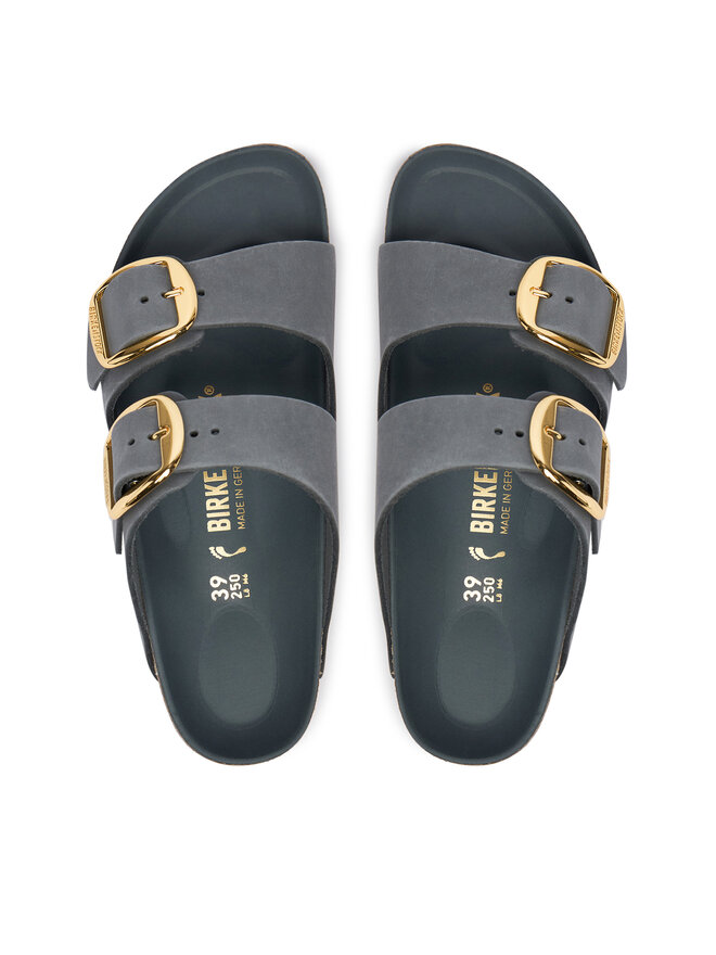 Birkenstock Pantoletten Birkenstock Arizona Big Buckle 1032071 Grau