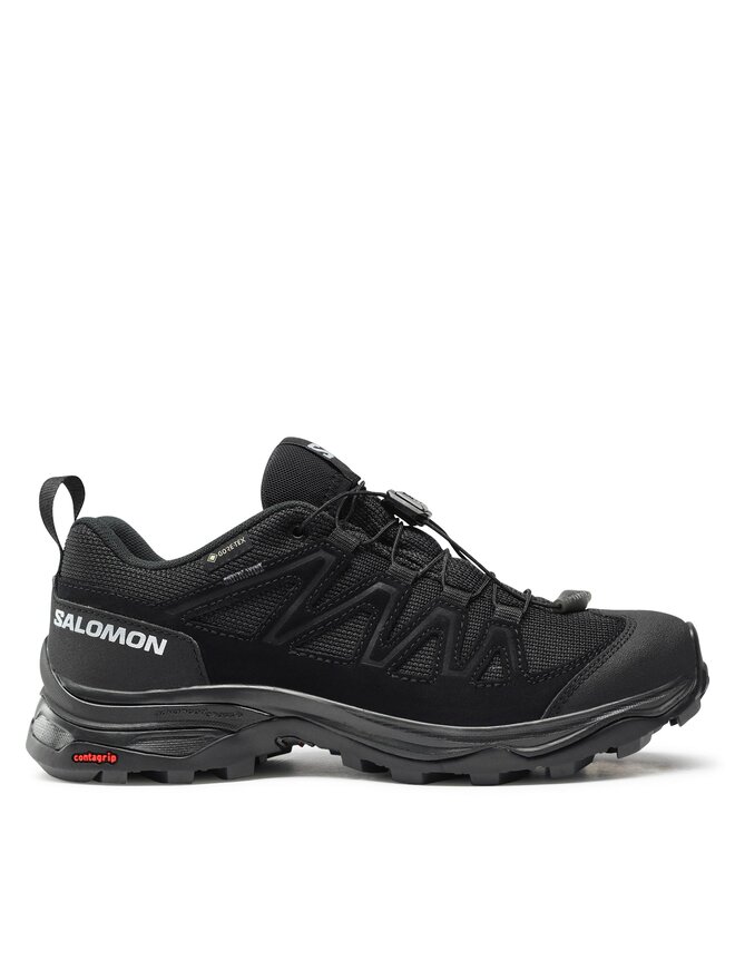 Salomon Παπούτσια πεζοπορίας Salomon X Ward Leather GORE-TEX L47182600 Μαύρο