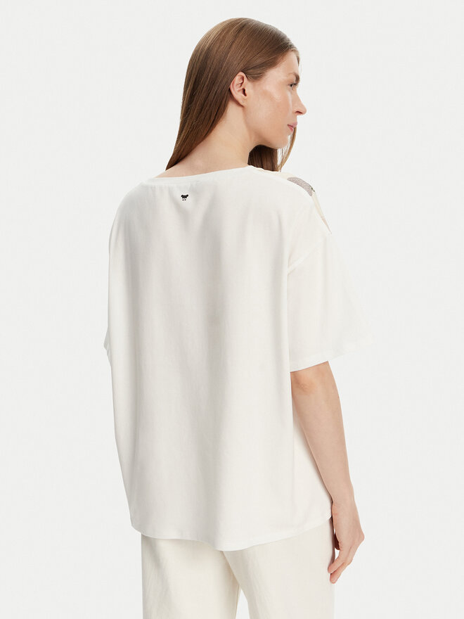 Weekend Max Mara Weekend Max Mara Футболка Pampas 2515941082 Білий Relaxed Fit